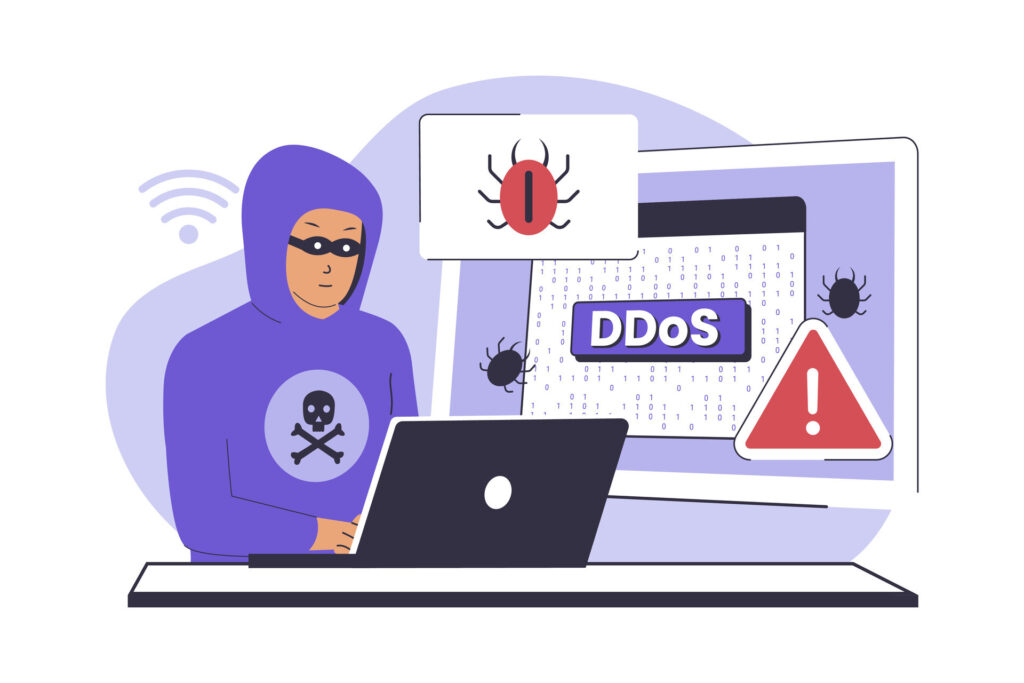 Tấn công DDoS, hay còn gọi là tấn công từ chối dịch vụ phân tán, sử dụng một mạng botnet gồm các máy tính bị nhiễm phần mềm độc hại để nhắm mục tiêu vào máy chủ hoặc hệ thống.